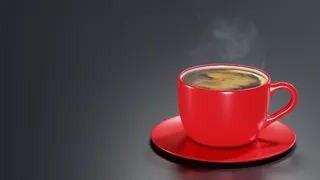 一杯醇香热咖啡图片