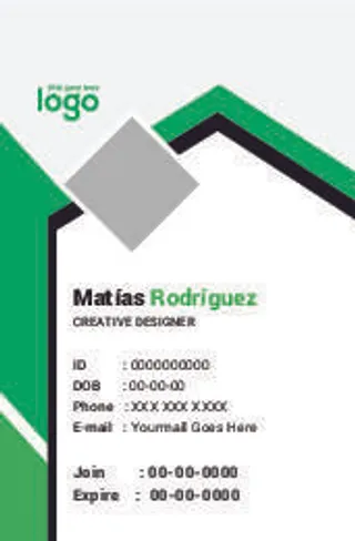 绿边会员证名片