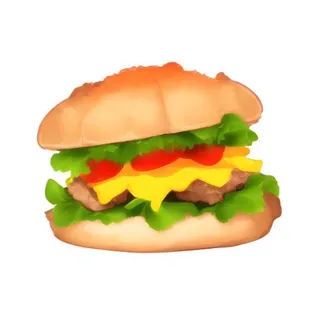 汉堡美食食物免抠