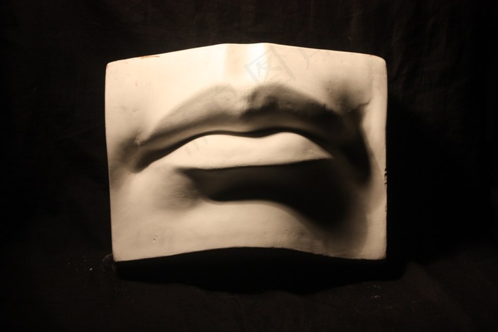 嘴巴石膏模型