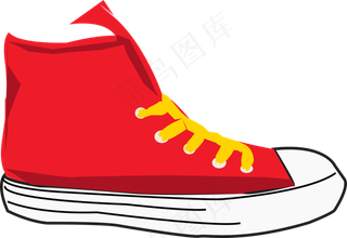 鞋子, 运动鞋, 鞋类, 红鞋, 画画