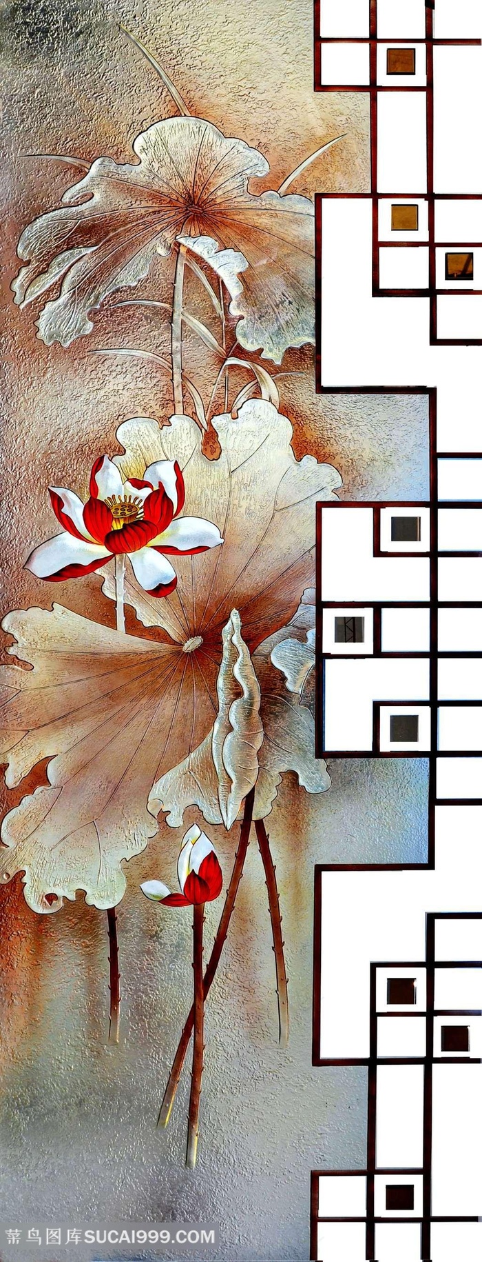 自然风景荷花图