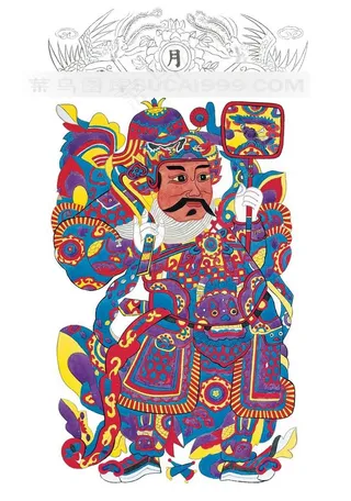 民俗绘画门神