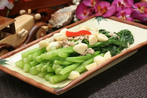 生炒菜心  12元 (4)