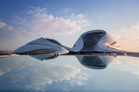哈尔滨大剧院景观摄影图片