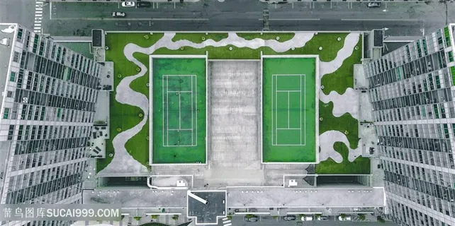 俯视网球场图片 俯视网球场图片