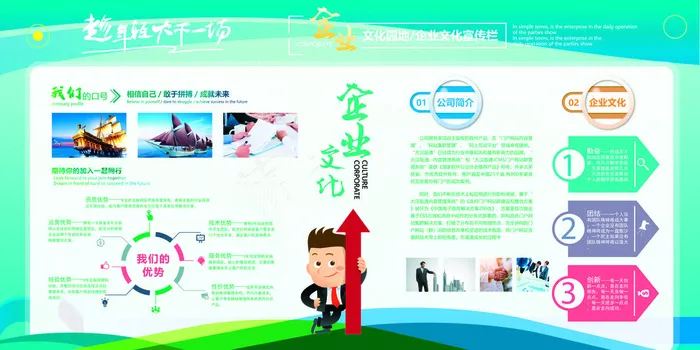 企业文化版面psd模版下载