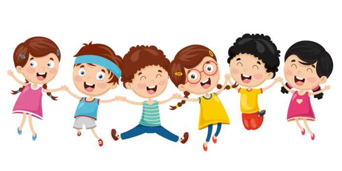 幼儿园孩子  跳跃的学生   儿童