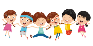 幼儿园孩子  跳跃的学生   儿童