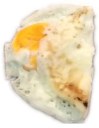 对切田园清新色调煎蛋半圆三明治免抠元素实物摄影素材