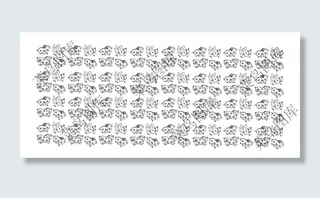 家畜-猪底纹矢量图