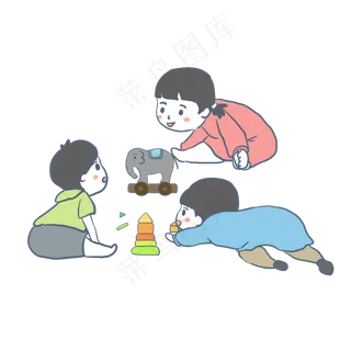 儿童节小孩玩耍