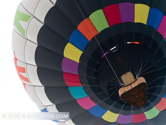 彩色热气球局摄影素材