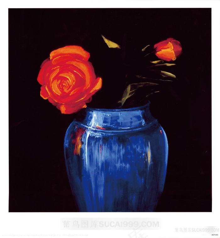 唯美花瓶时尚高清油画