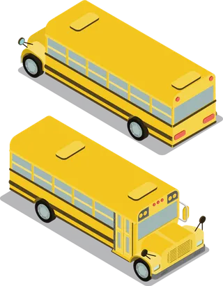 车辆黄色卡通简笔