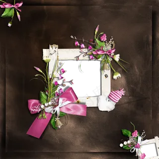 高清鲜花相框图片下载