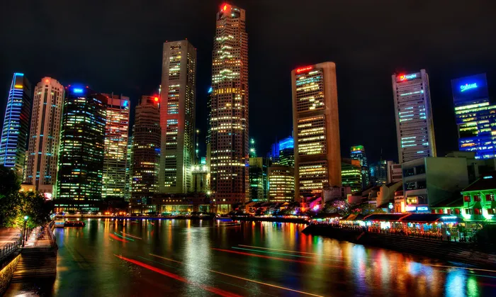 商业之城夜景