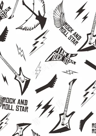 摇滚电吉他 闪电翅膀