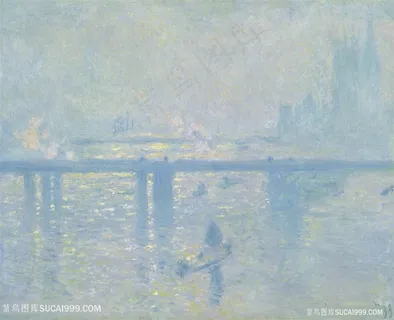 印象派莫奈大海与桥油画图片 印象派莫奈大海与桥油画图片