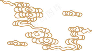 中式传统祥云中国风古典水纹吉祥图案免抠