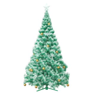 圣诞节松枝树彩球装饰模型免扣素材