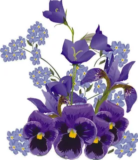 花朵花瓣花束失量背景图