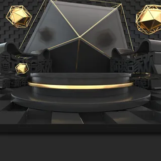 立体C4D场景电商首页主图直通车促销banner海报背景PSD素材