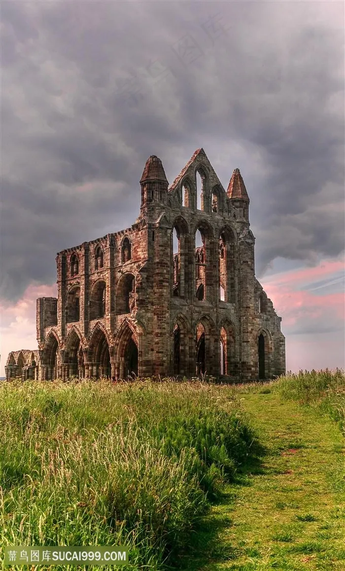 野外古建筑遗址图片