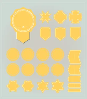 标签 徽章 元素 横幅 设