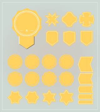 标签 徽章 元素 横幅 设