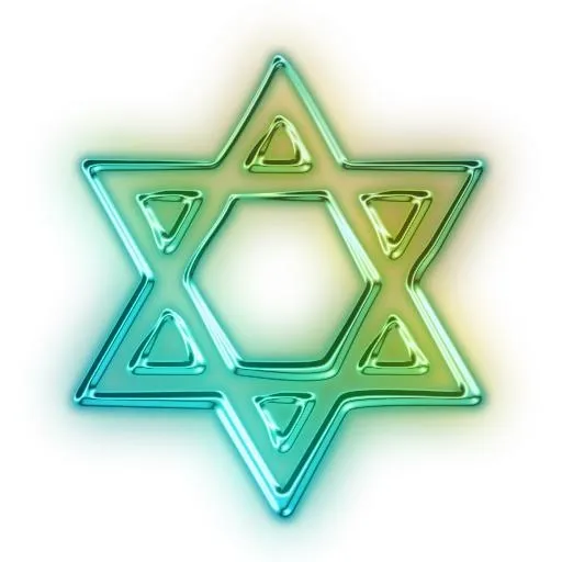 红大卫 PNG 犹太明星 PNG免抠(512x512)