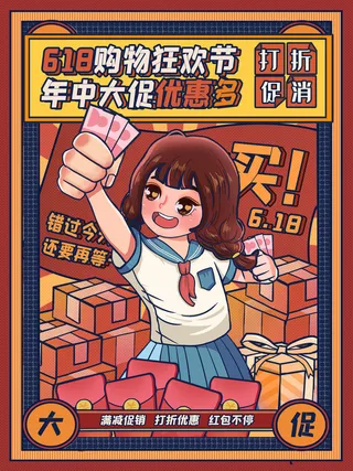 打折促销618年中狂欢