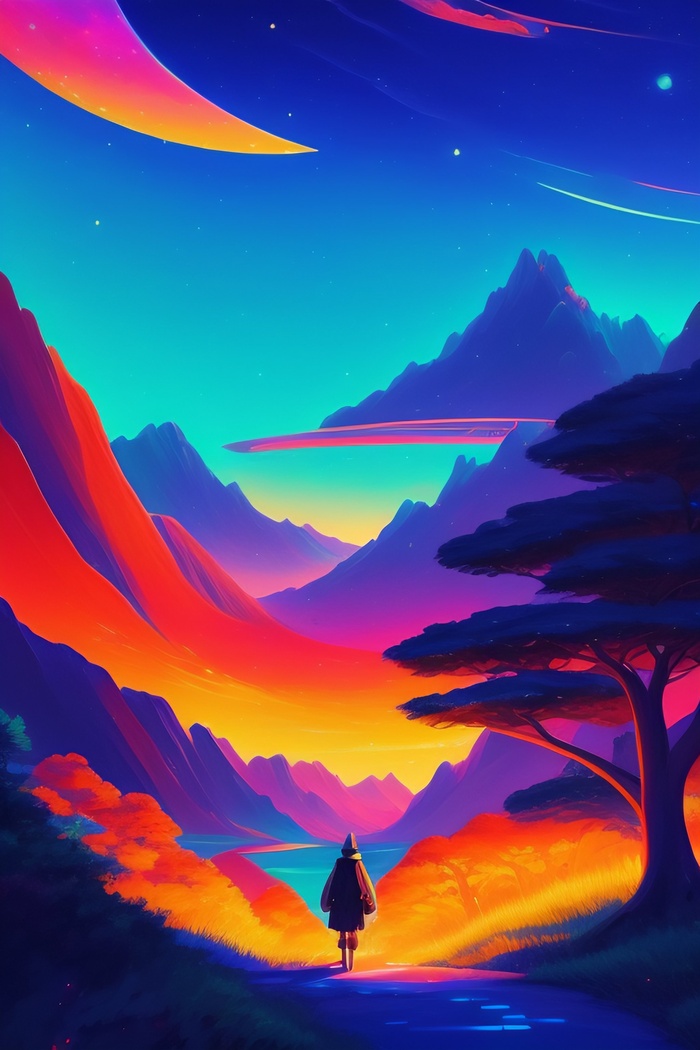 炫酷插画背景