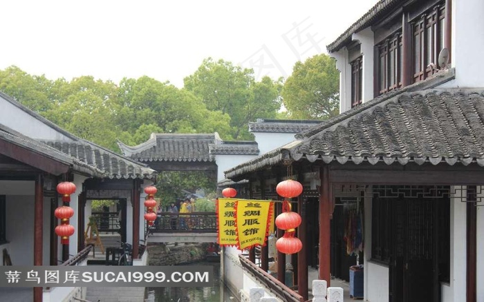 苏州甪直古镇素材