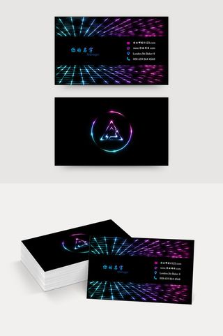 徽标  摘要  名片  公司  现代 活力  名片  psd