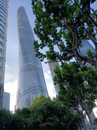 蓝色上海城市建筑高清图