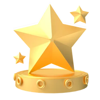 建军节金色五角星