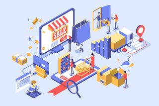 商务2.5D未来科技商务素材