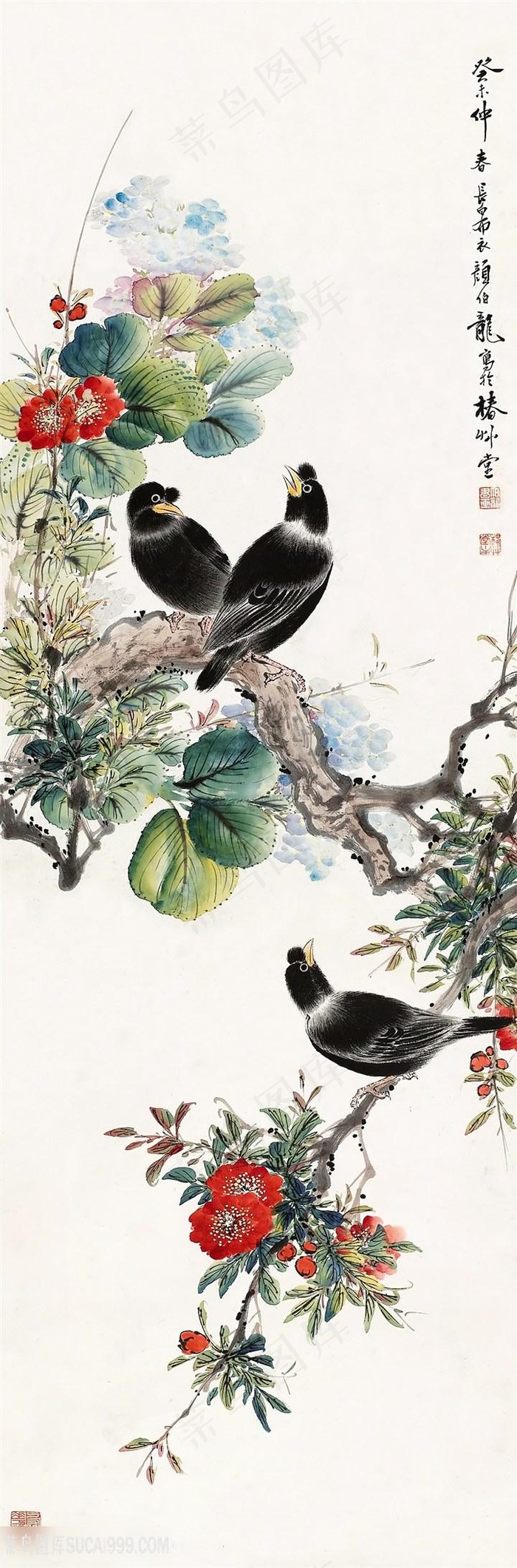 中式花鸟时尚艺术装饰画