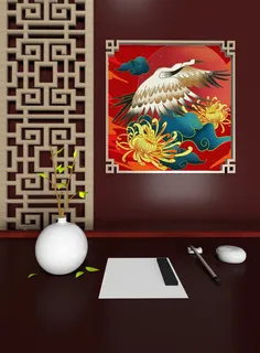 中国风国潮新春春节包装样机模板