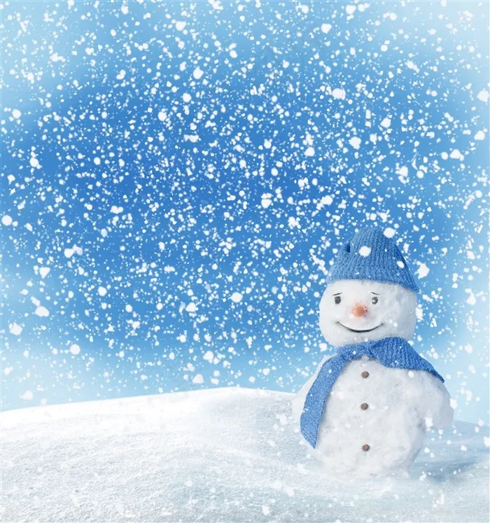 喜庆可爱小雪人背景素材高清图