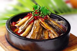 石锅煲类火锅川菜特色菜石锅PA泥鳅