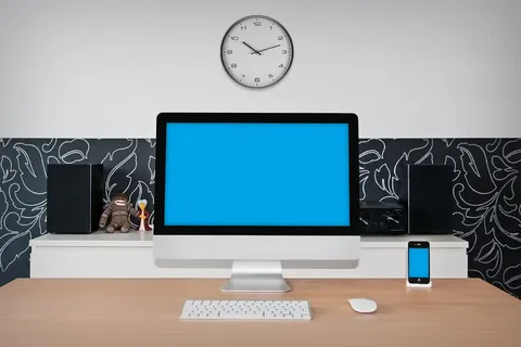 电脑样机 办公样机  电脑显示器 场景样机 (1)  电脑样机 办公样机  电脑显示器 场景样机 (1)