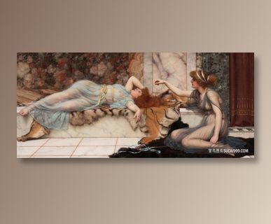 约翰·威廉·戈沃德休息的人风景画