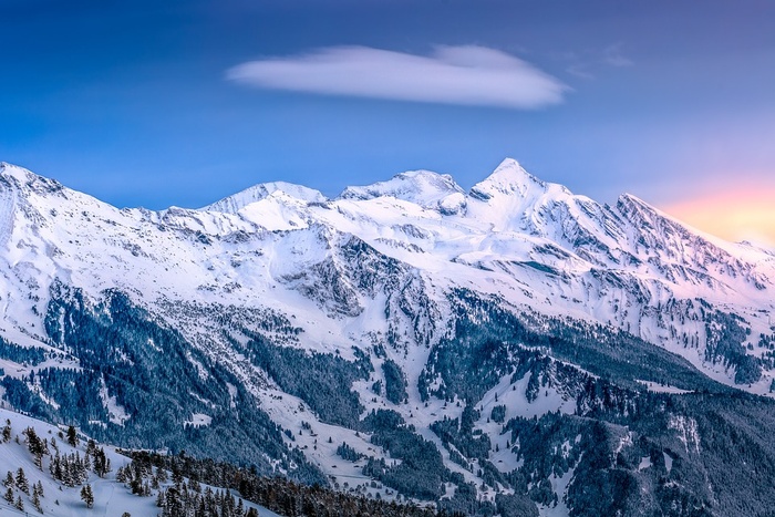 冬天白雪背景风景