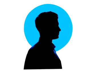 孤独男人背影剪影