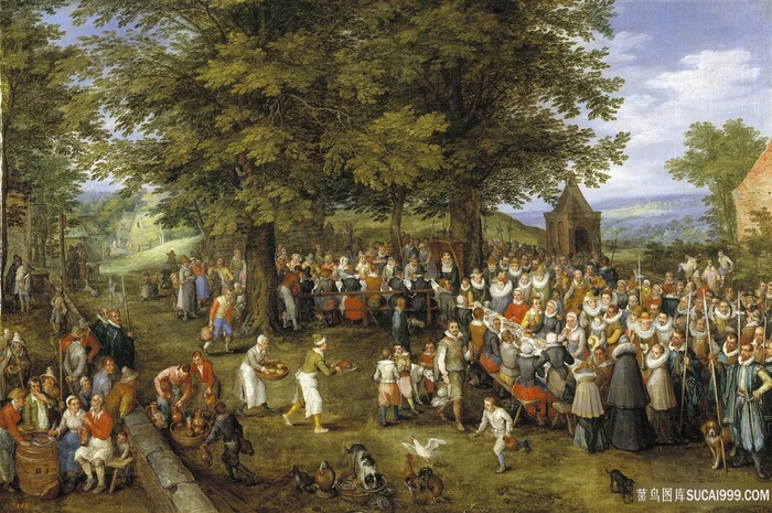 布鲁盖尔 · 埃尔 · 维埃霍，简 · 班克特风景画