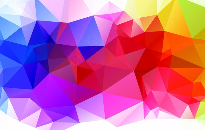 炫彩几何图形背景 几何艺术设计 多边形背景图片