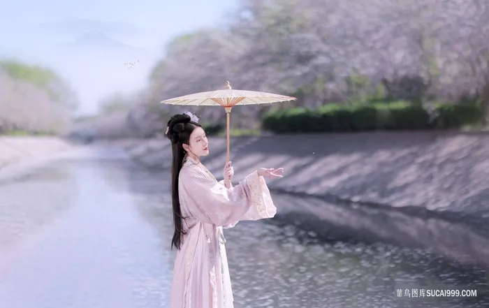 超清唯美户外写真摄影古风美女图片