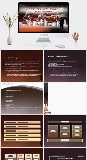 全球贸易合作质感商务ppt模板ppt模版预览图